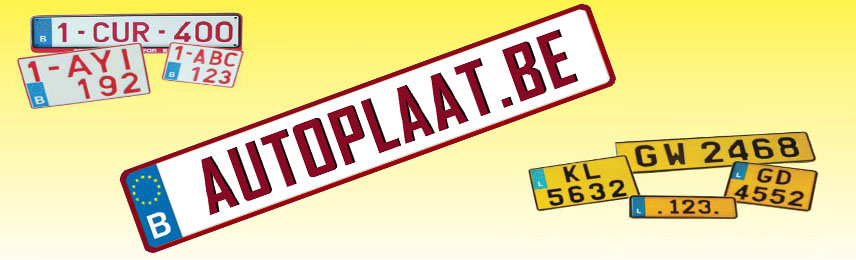 Belgische en Luxemburgse nummerplaten